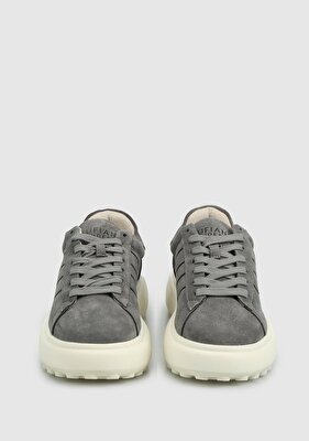 LUFİAN Gri Deri Erkek Sneaker