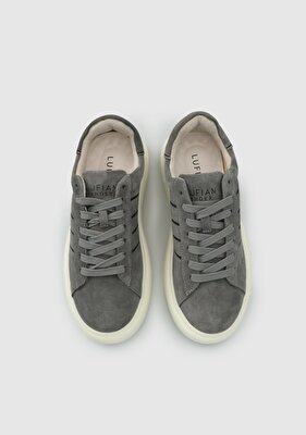 LUFİAN Gri Deri Erkek Sneaker