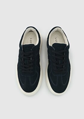 LUFİAN Lacivert Deri Erkek Sneaker