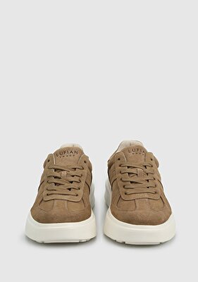 LUFİAN Bej Deri Erkek Sneaker