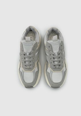 LUFİAN Gri Deri Erkek Sneaker
