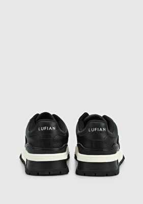 LUFİAN Siyah Deri Erkek Sneaker