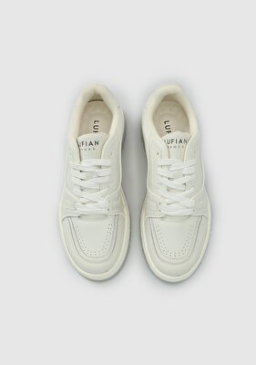 LUFİAN Beyaz Deri Erkek Sneaker