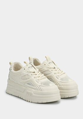 LUFİAN Beyaz Deri Kadın Sneaker