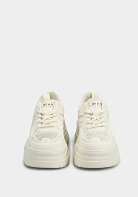 LUFİAN Beyaz Deri Kadın Sneaker