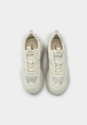 LUFİAN Beyaz Deri Kadın Sneaker