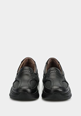 Eclipse Siyah Deri Kadın Ayakkabı