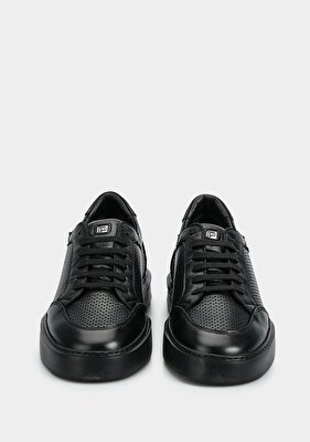 Provoq Siyah Deri Erkek Ayakkabı