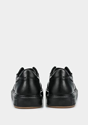 Provoq Siyah Deri Erkek Ayakkabı