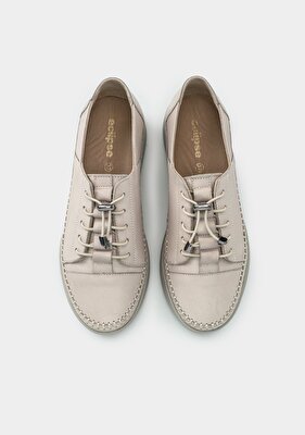 Eclipse Bej Deri Kadın Ayakkabı