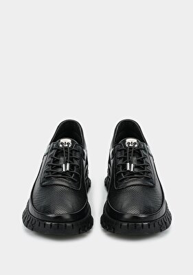 Eclipse Siyah Deri Kadın Ayakkabı