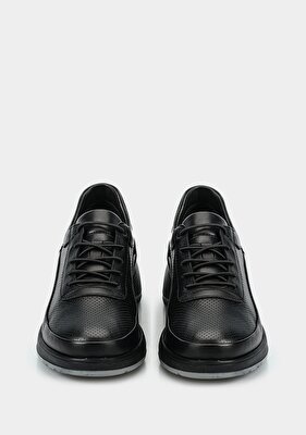 Eclipse Siyah Deri Kadın Ayakkabı