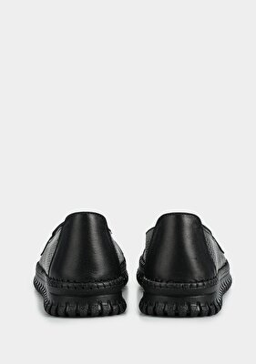 Eclipse Siyah Deri Kadın Ayakkabı