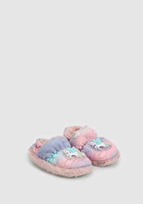PELUCHE Pembe Kız Çocuk Ev Terliği