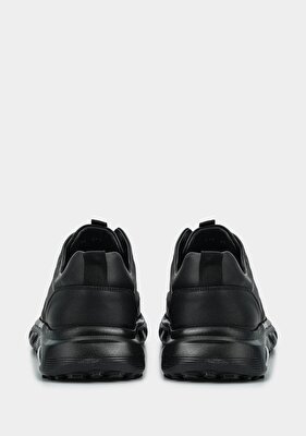 Provoq Siyah Deri Erkek Sneaker