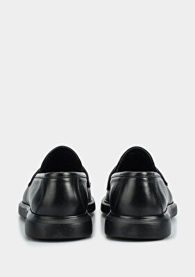 Provoq Siyah Deri Erkek Ayakkabı