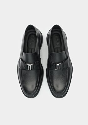 Provoq Siyah Deri Erkek Ayakkabı