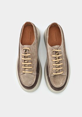 Provoq Kahve Deri Erkek Sneaker