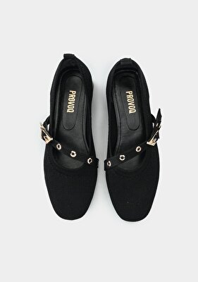 Provoq Siyah Kadın Ayakkabı