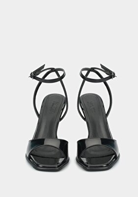 Provoq Siyah Kadın Topuklu Sandalet