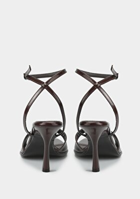 Provoq Kahve Kadın Topuklu Sandalet