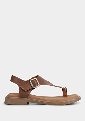 Provoq Taba Kadın Düz Sandalet