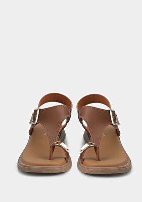 Provoq Taba Kadın Düz Sandalet