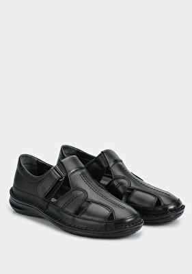 Eclipse Siyah Deri Erkek Ayakkabı