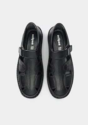 Eclipse Siyah Deri Erkek Ayakkabı