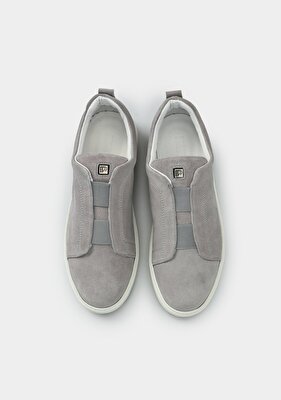 Provoq Gri Deri Erkek Sneaker