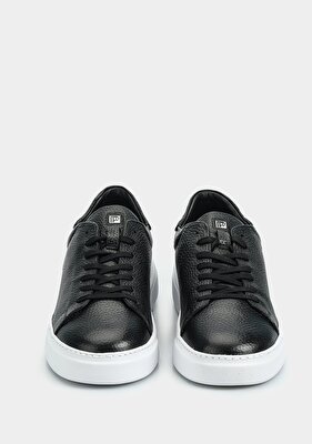 Provoq Siyah Deri Erkek Sneaker