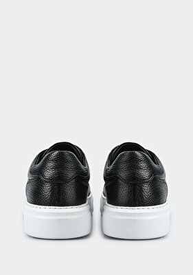 Provoq Siyah Deri Erkek Sneaker