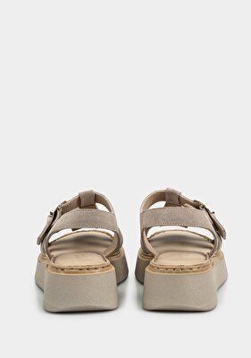 Provoq Kum Deri Kadın Düz Sandalet