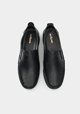 Eclipse Siyah Deri Erkek Ayakkabı