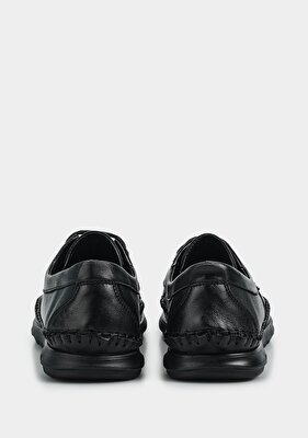 Eclipse Siyah Deri Erkek Ayakkabı