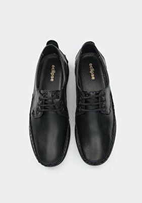 Eclipse Siyah Deri Erkek Ayakkabı