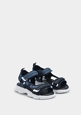 Kiddo Lacivert Erkek Çocuk Düz Sandalet