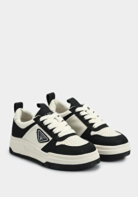 LUFIAN Jennifer Siyah Deri Kadın Sneaker