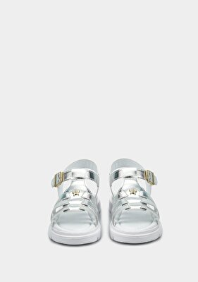 Kiddo Gümüş Kız Çocuk Düz Sandalet