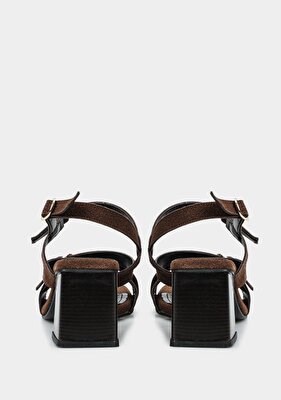 Provoq Kahve Kadın Topuklu Sandalet