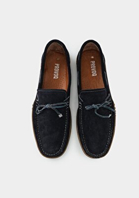 Provoq Lacivert Deri Erkek Ayakkabı