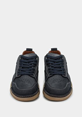 Provoq Lacivert Deri Erkek Sneaker