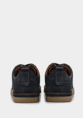 Provoq Lacivert Deri Erkek Sneaker