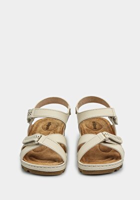 Eclipse Bej Kadın Düz Sandalet