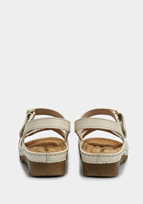 Eclipse Bej Kadın Düz Sandalet