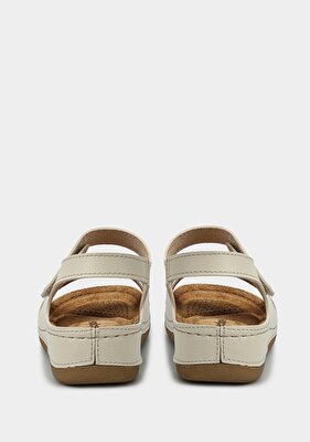 Eclipse Bej Kadın Düz Sandalet