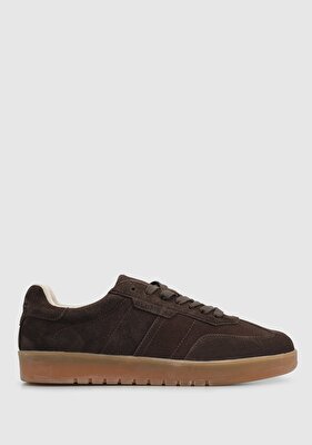 LUFIAN PELE Kahve Deri Erkek Sneaker