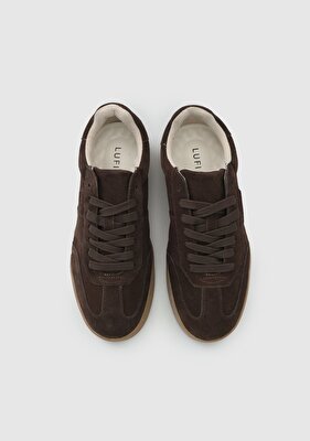 LUFIAN PELE Kahve Deri Erkek Sneaker