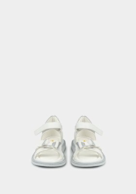 Kiddo Beyaz Kız Çocuk Düz Sandalet