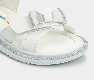 Kiddo Beyaz Kız Çocuk Düz Sandalet